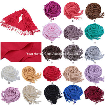 Fashion 100% Pashmina Solid Long Scarf Wholesale